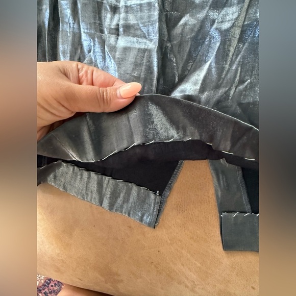 Vintage Another Thyme Silver Dress Fits Like XL See Pictures Has Been Altered - Picture 4 of 8